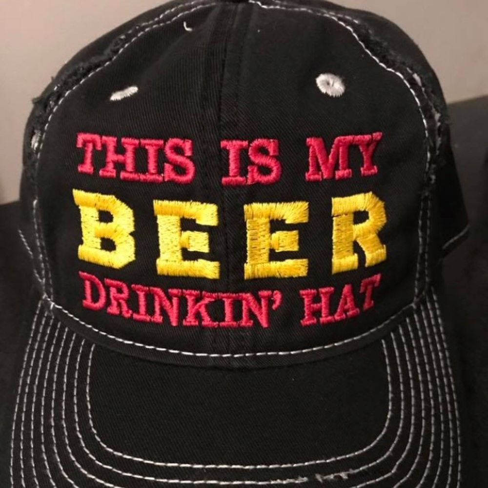 NEW this is my beer drinking hat